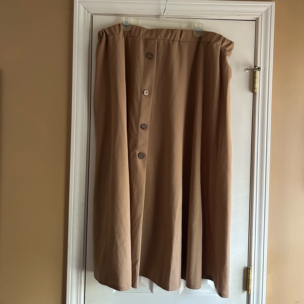 Shein Curve Brown Skirt